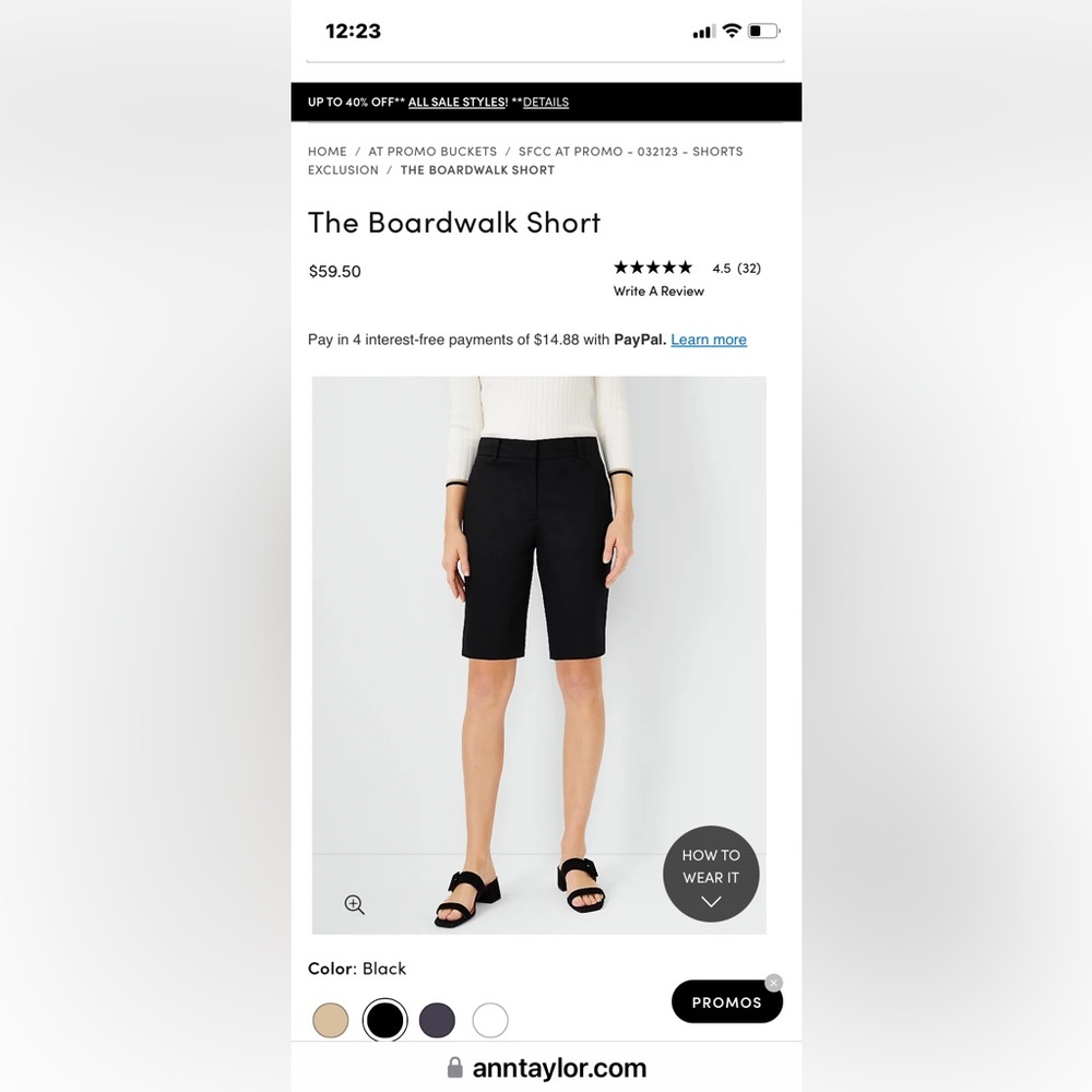 Ann Taylor Boardwalk Shorts